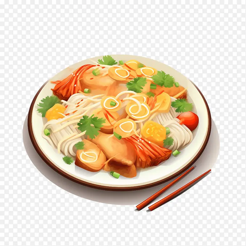 面条-沙拉