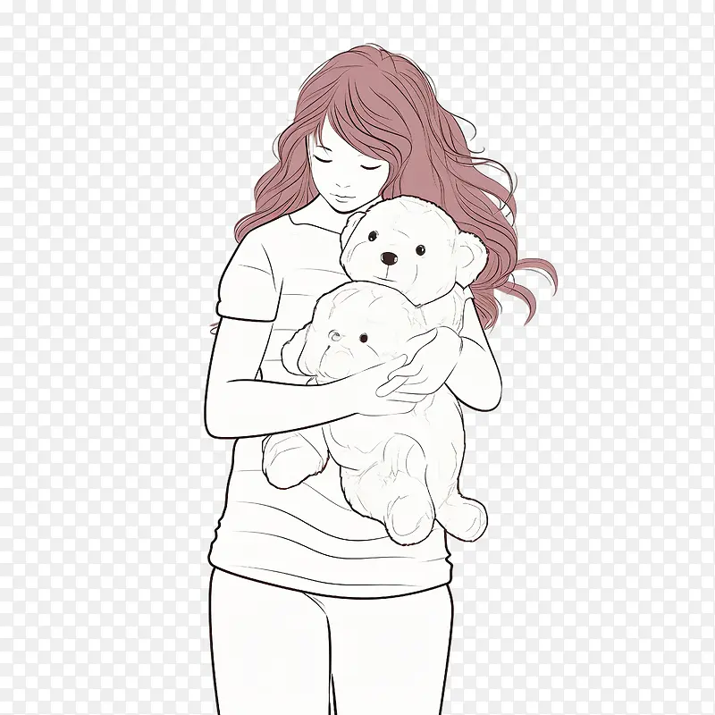 一线女孩——泰迪熊