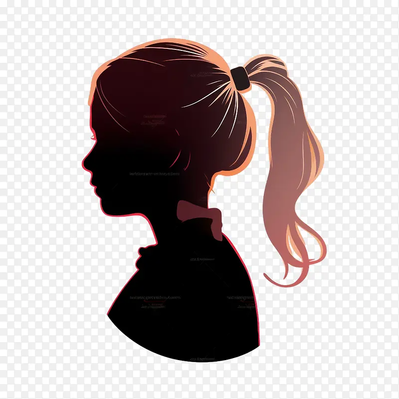 一根线女孩-一根线女孩头部轮廓轮廓女孩