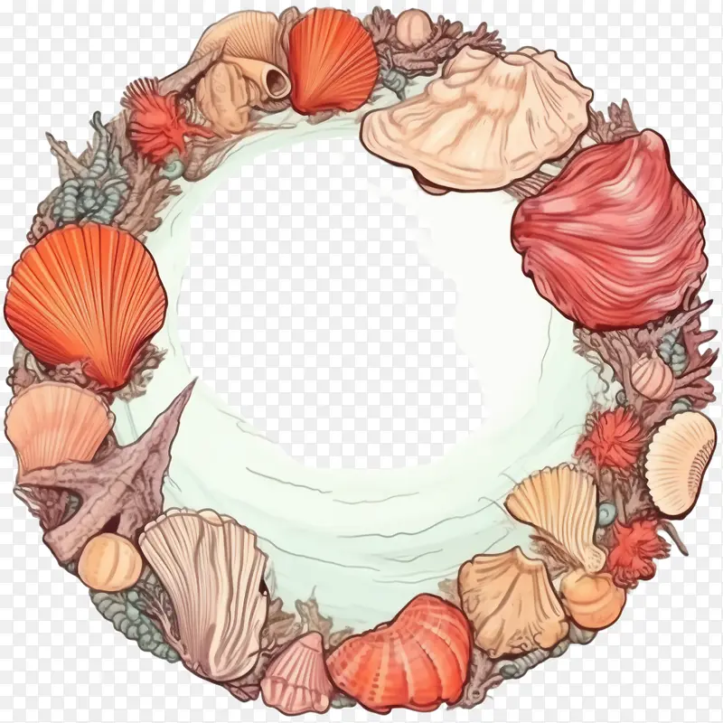 贝壳-贝壳贝壳海洋海洋生物珊瑚礁