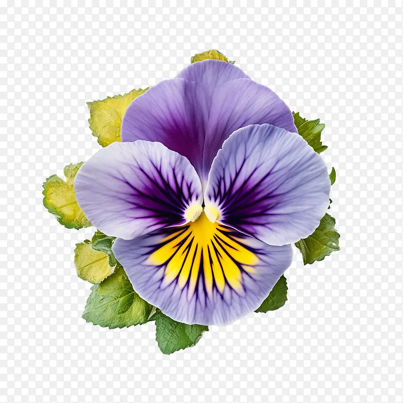 三色堇花-三色堇花紫色小瓶花瓣花