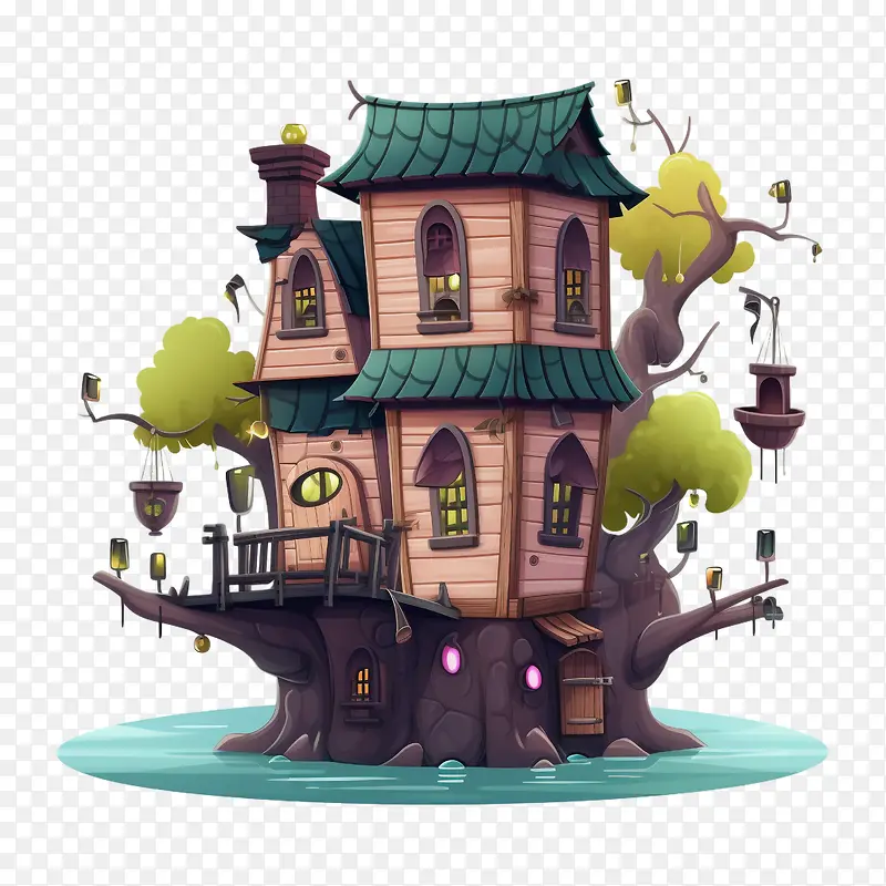 鬼屋-鬼屋可爱卡通异想天开