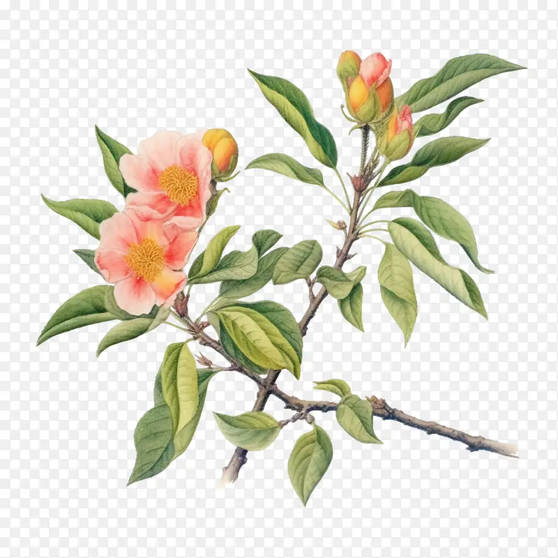 桃树——桃树桃枝桃花枝花PNG图片素材下载_图片编号11264517-PNG素材网