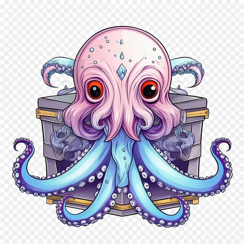 章鱼-章鱼章鱼乌贼海洋生物航海
