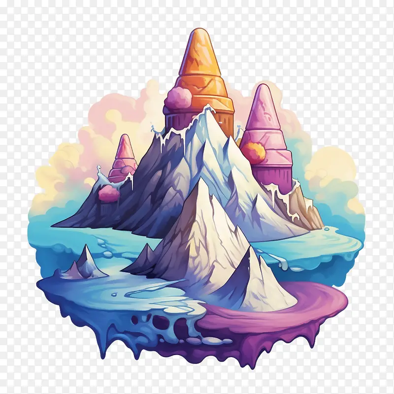 冰淇淋山-冰冻