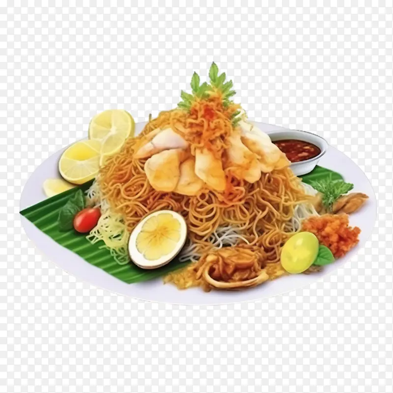 面条-面条辣鸡面条炒面亚洲美食炒