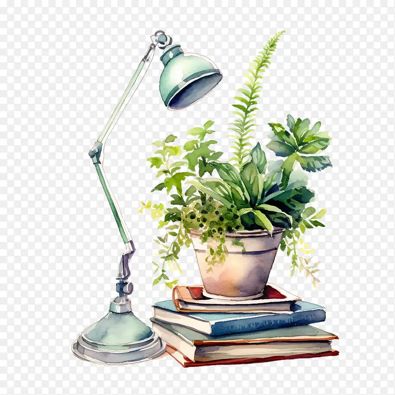 阅读灯-阅读灯书本植物灯书桌