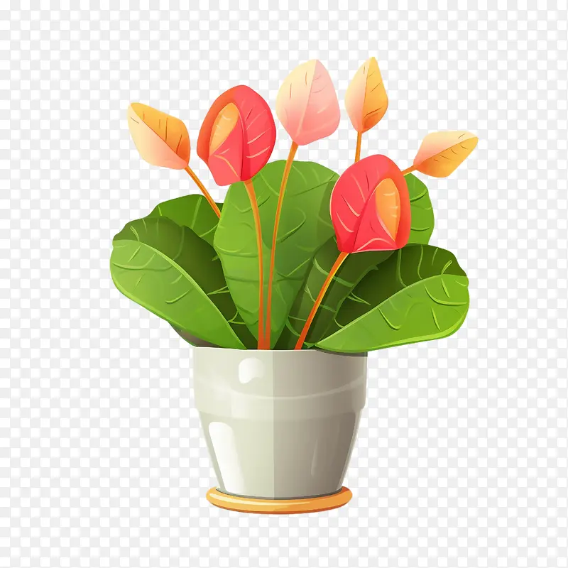 红掌植物-花盆