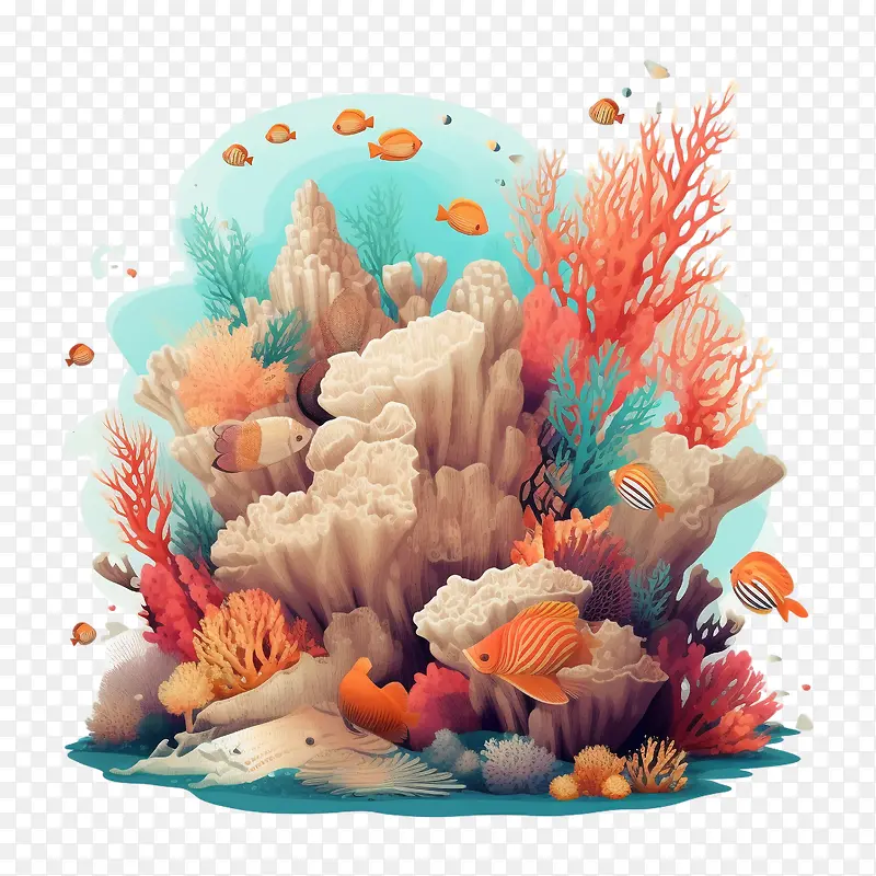 珊瑚礁-珊瑚礁珊瑚礁水族馆海洋生物海洋动物