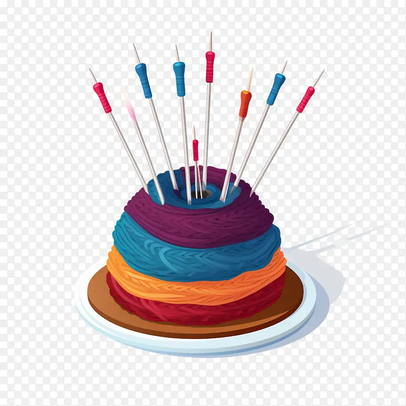 编织球-生日蛋糕