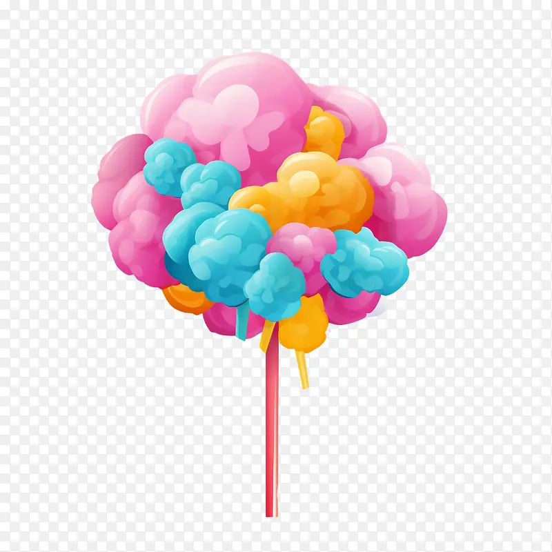 棉花糖-棉花糖棒棒糖棒棒糖树棒棒糖云