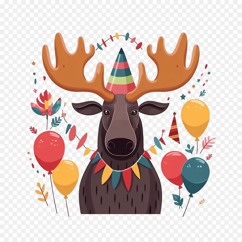 驼鹿-驼鹿驼鹿生日派对蛋糕