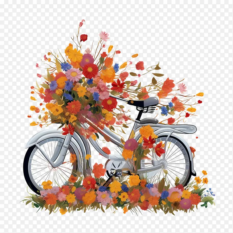 自行车-自行车自行车自行车花自行车车轮