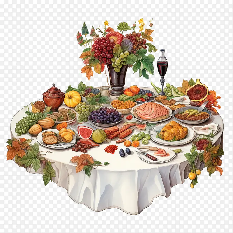 丰盛的餐桌——感恩节
