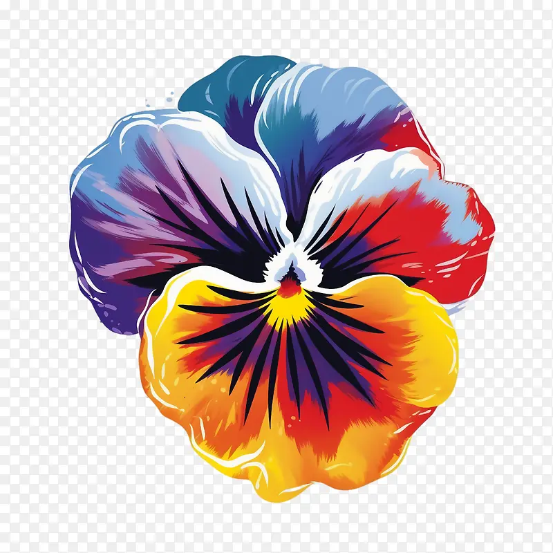 三色堇花-三色堇花花三色堇多彩充满活力