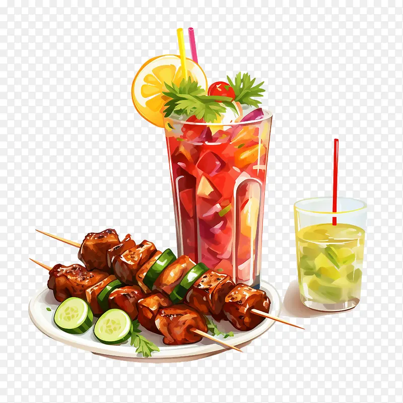 世界烤肉串日——冷饮