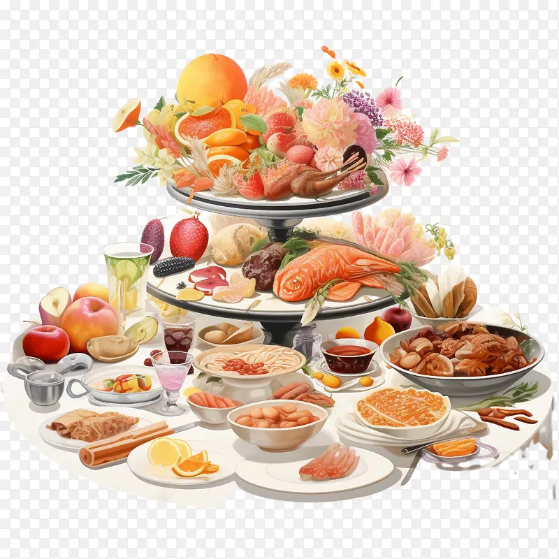 丰盛的餐桌——感恩节