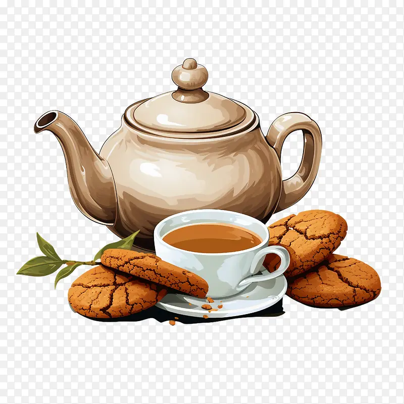 姜饼-姜饼全国姜饼日饼干茶茶壶