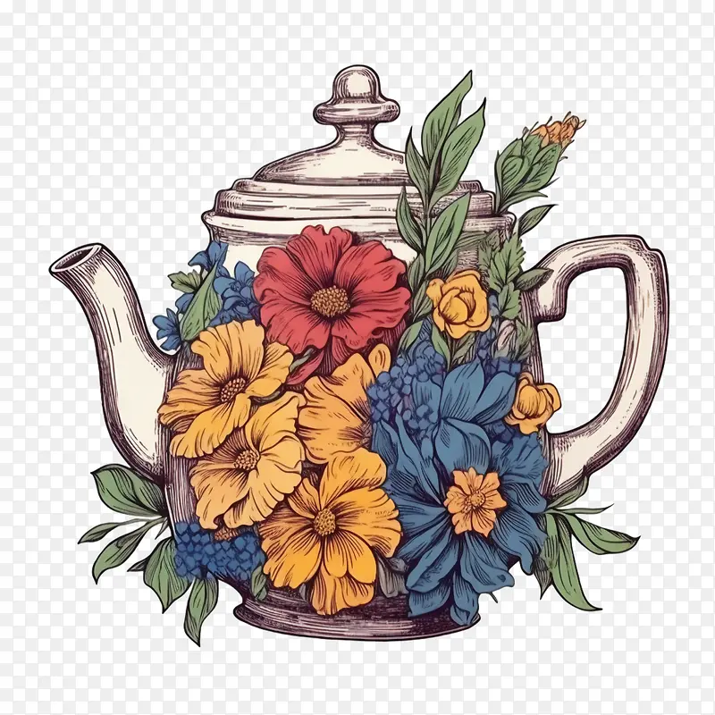 茶壶-插花