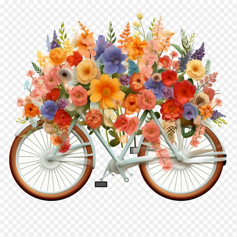 自行车-自行车自行车花自行车花束