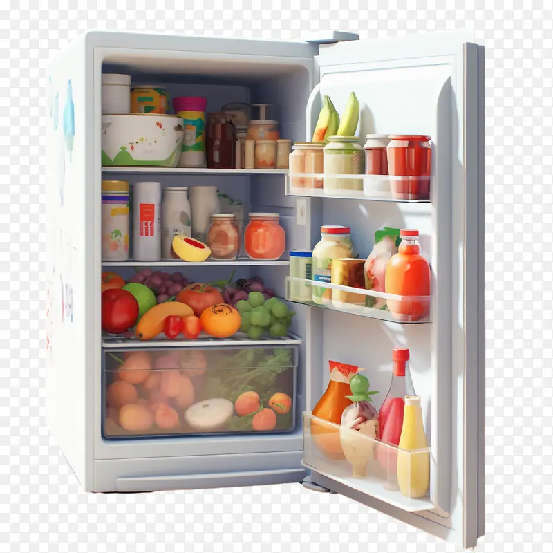 冰箱-冰箱冰箱食品水果蔬菜
