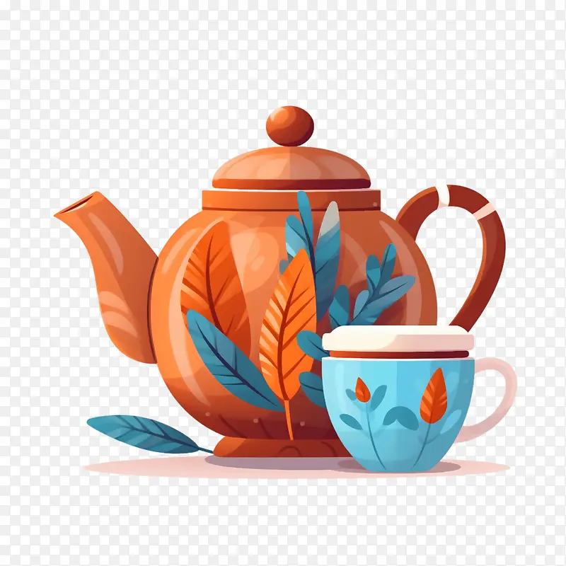 茶壶-茶壶茶壶茶杯茶叶茶包