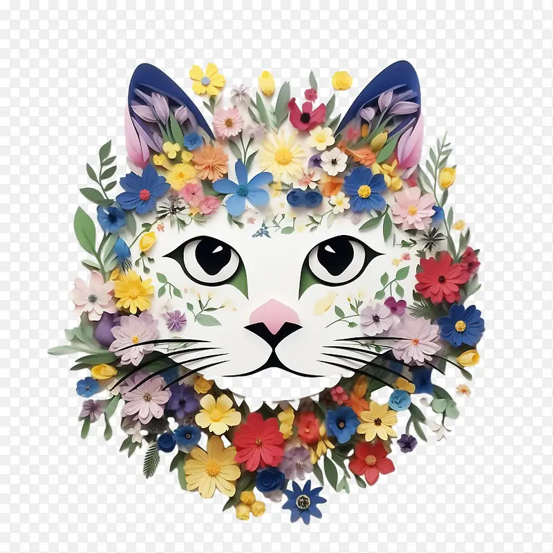 花猫-花猫猫花异想天开多彩