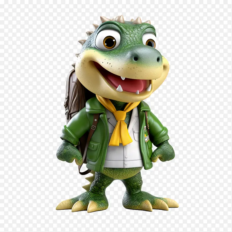 alligator-短吻鳄鳄鱼绿外套户外