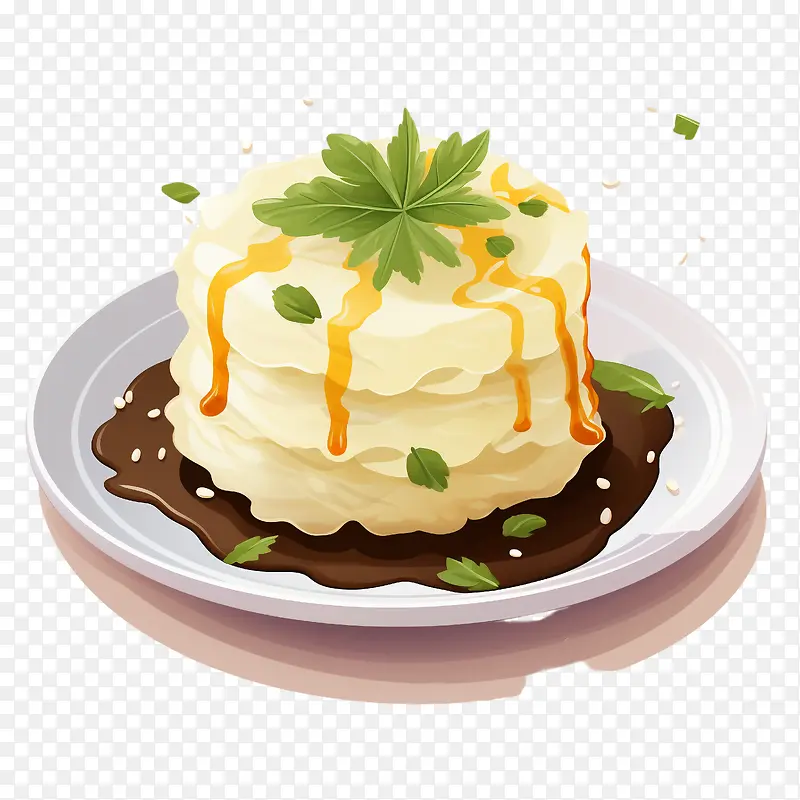 土豆泥-鸡蛋