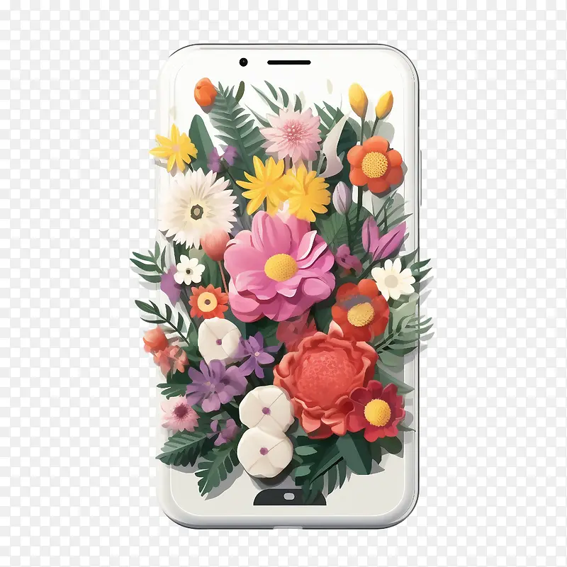 智能手机-鲜花花束