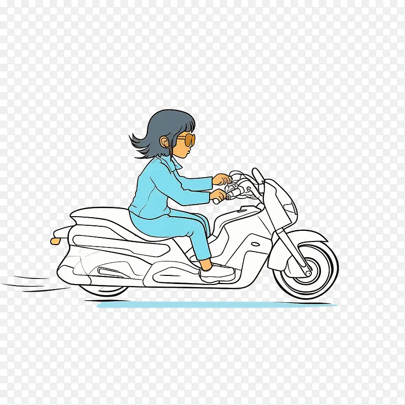 女孩-女孩骑自行车的女人骑摩托车的女人骑踏板车的女人骑轻便摩托车的女人