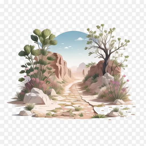 抽象自然-仙人掌