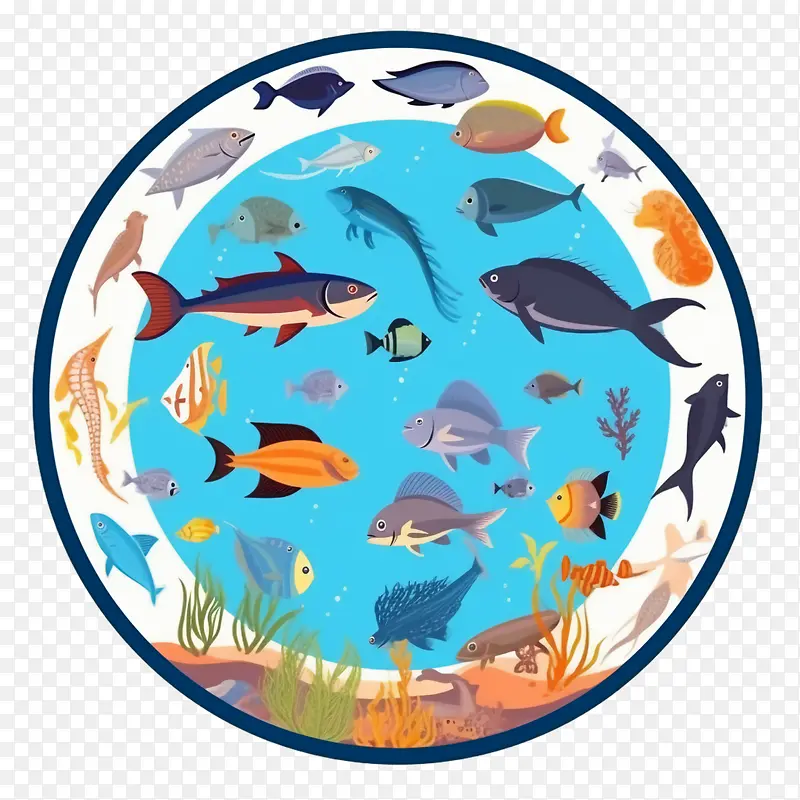 海滩-海滩鱼海洋生物水生动物海洋生物
