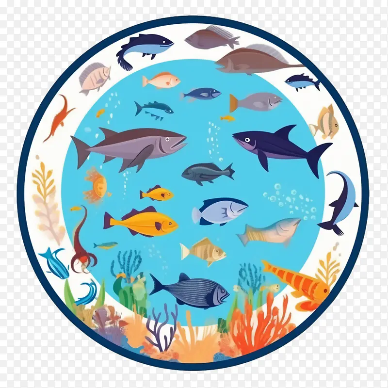 海滩-海滩鱼鱼海洋生物海洋