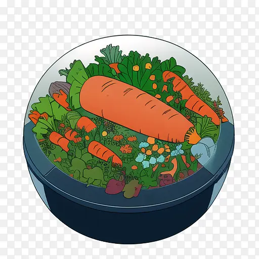 卡通-健康食品