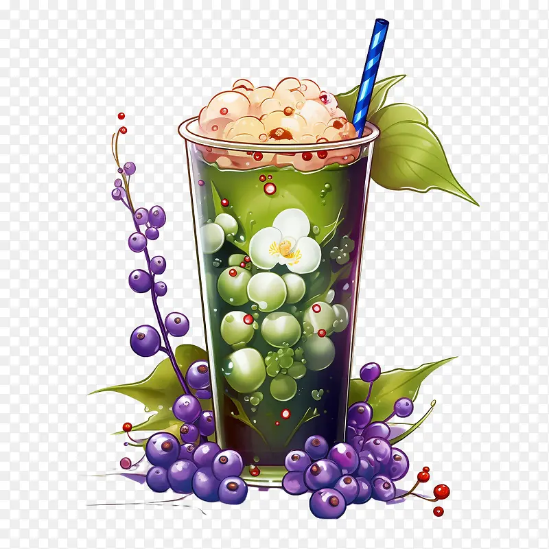 抹茶珍珠奶茶-抹茶珍珠奶茶浆果果汁水果冰沙
