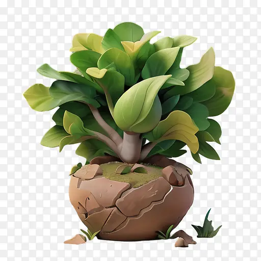 植物-盆栽植物绿叶