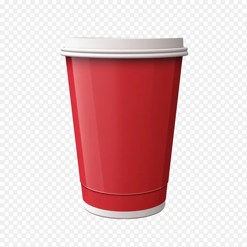 纸咖啡杯-纸咖啡杯红杯塑料杯一次性杯子快餐杯