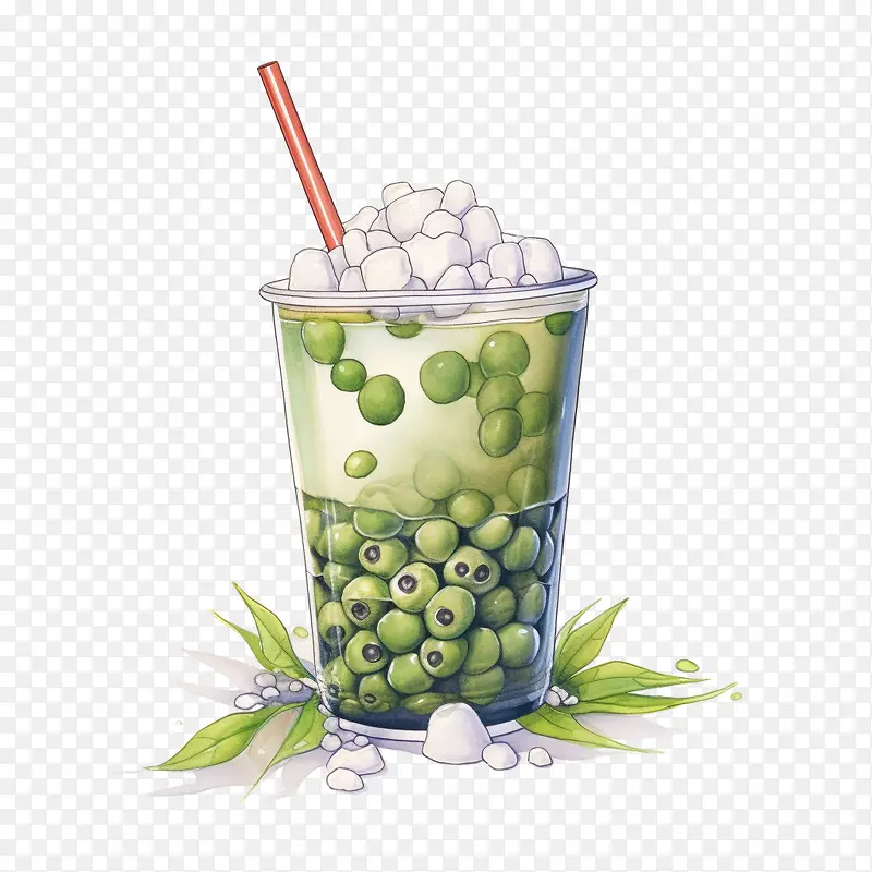 抹茶珍珠奶茶-绿茶