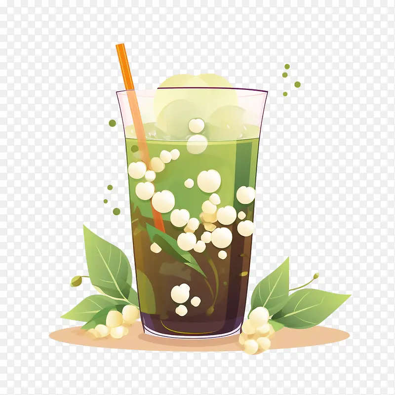 抹茶珍珠奶茶-绿茶