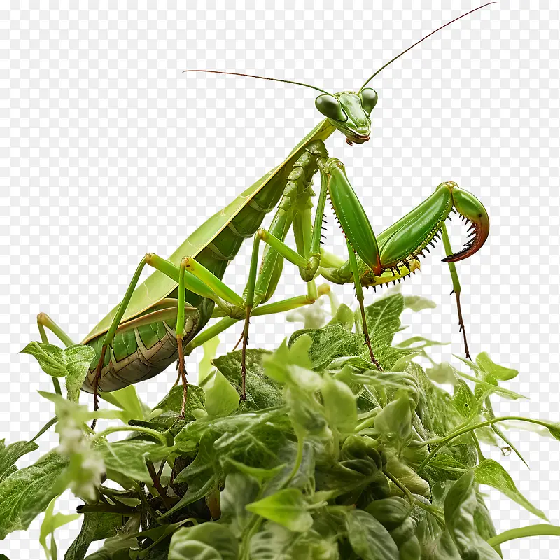 螳螂-螳螂甲虫绿色昆虫蜘蛛