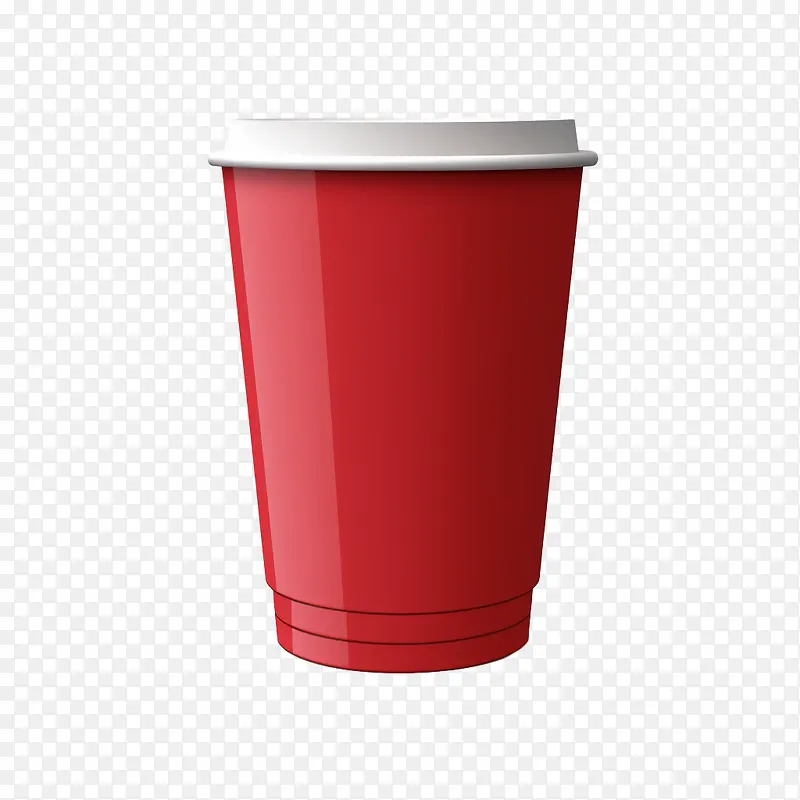 纸咖啡杯-纸咖啡杯红色塑料杯外卖容器快餐