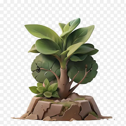 植物-植物植物绿叶根
