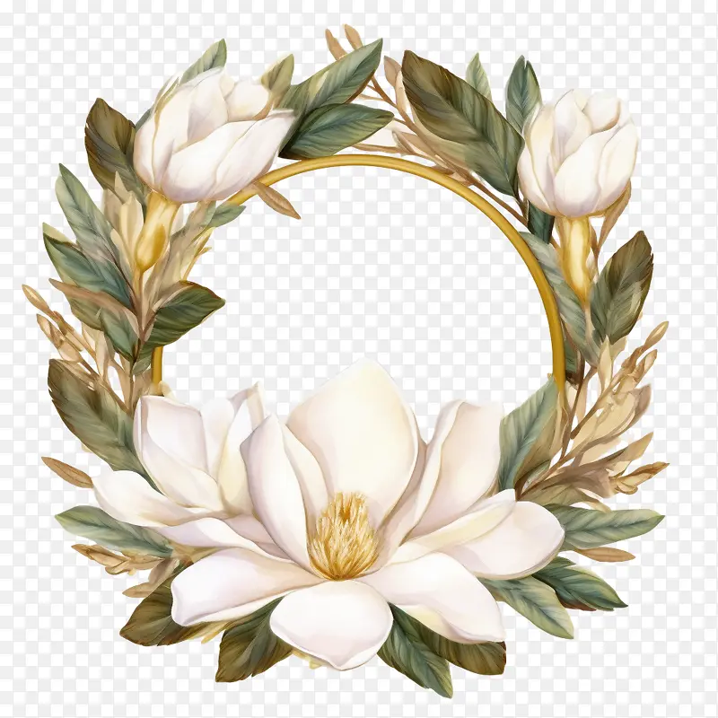 玉兰花花环-玉兰花