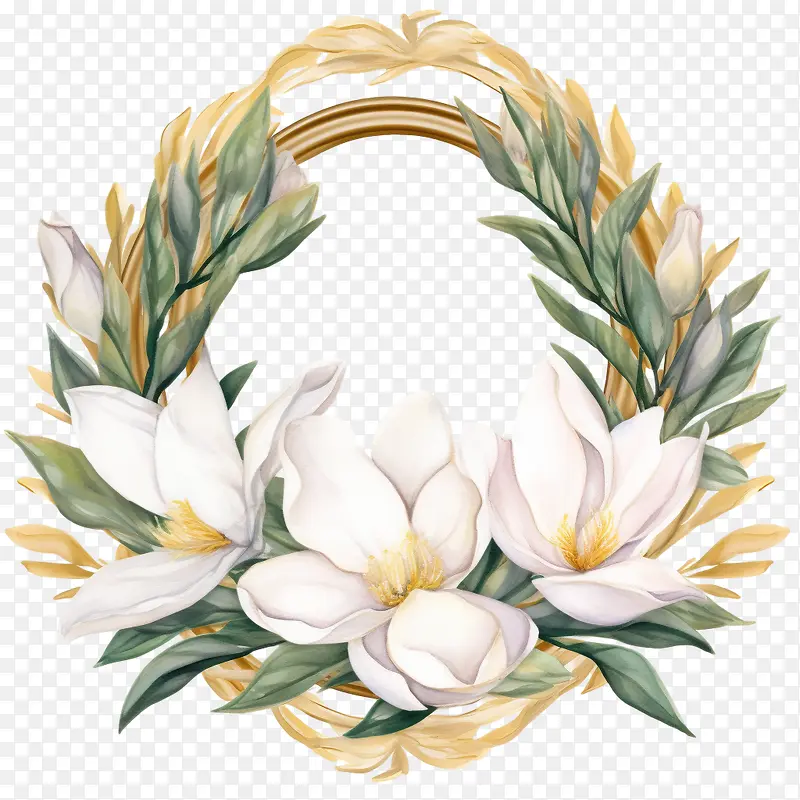 玉兰花花环-玉兰花