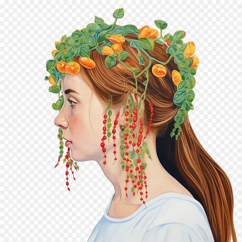 果冻豆植物-时尚女孩