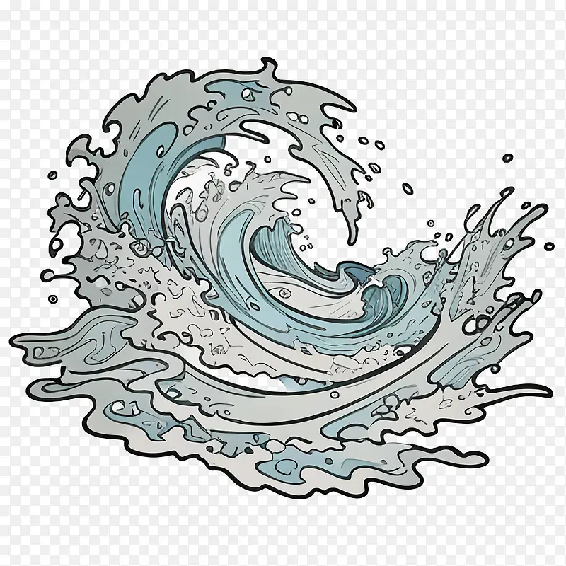 海浪-海浪波海洋水蓝色