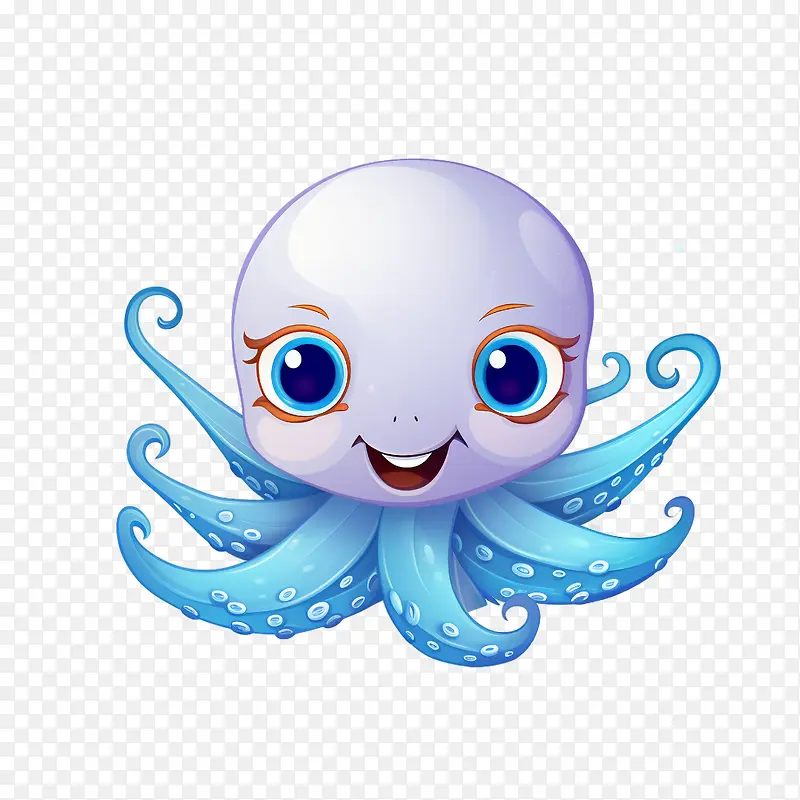 章鱼-章鱼可爱章鱼海洋动物水生物