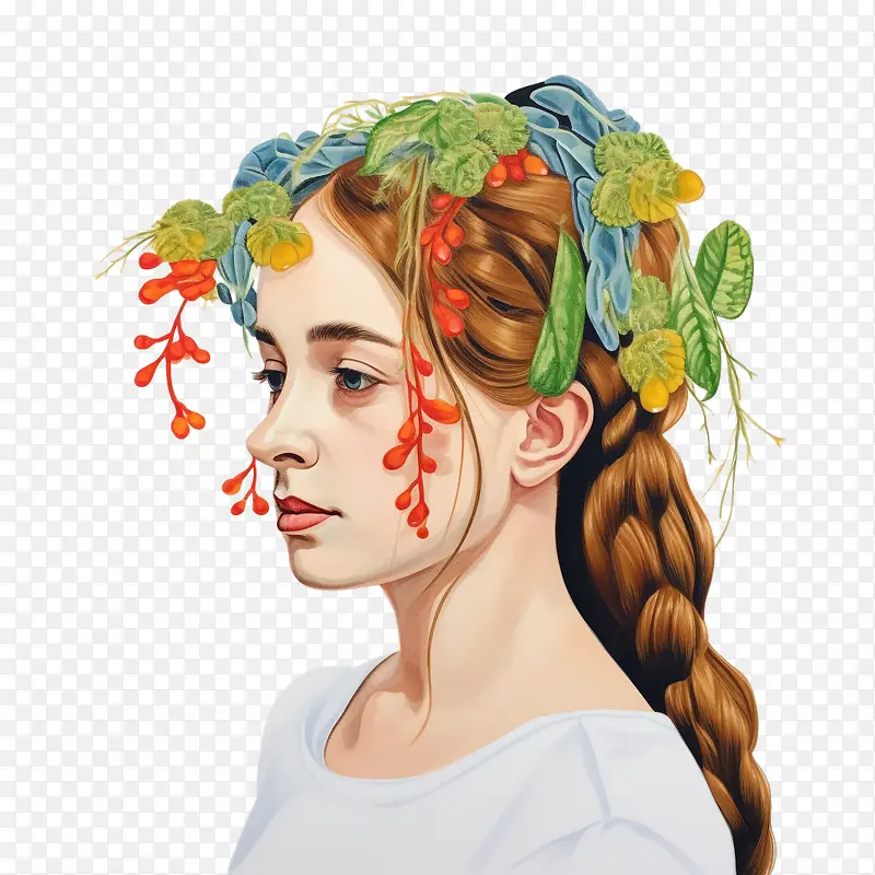 果冻豆植物-时尚女孩