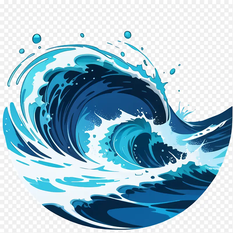 海浪-海浪波海洋水蓝色